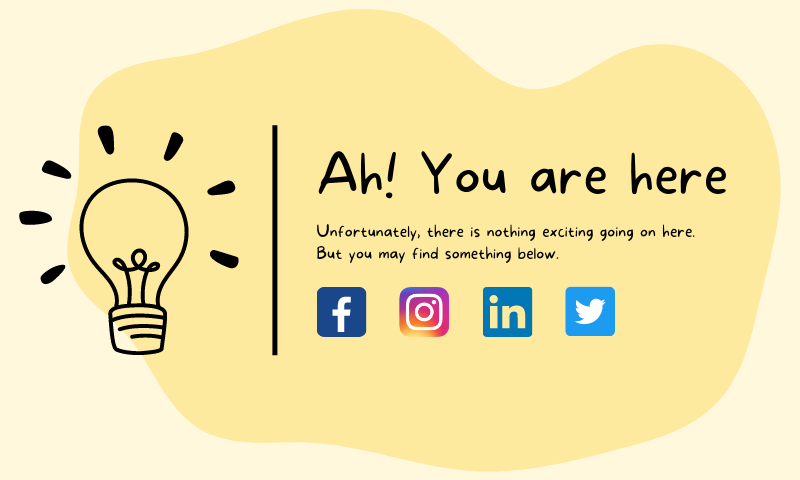 Ah! You are here. Unfortunately, there is nothing exciting going on here